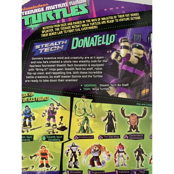 Teenage Mutant Ninja Turtles Donatello Zip Line Action 2013 Sealed Collectible - Picture 5 of 7